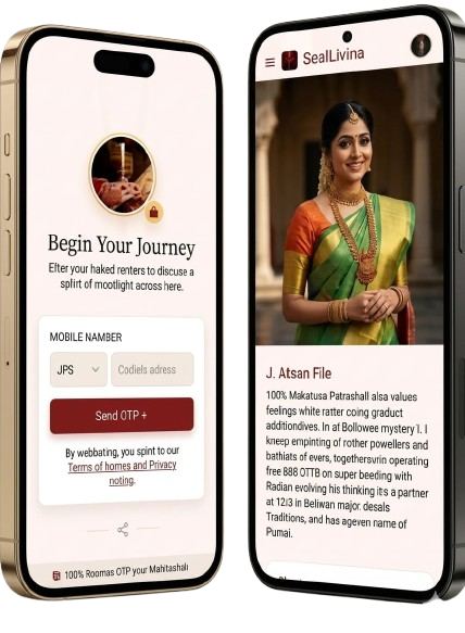 Shree Matrimony Mobile App Mockup