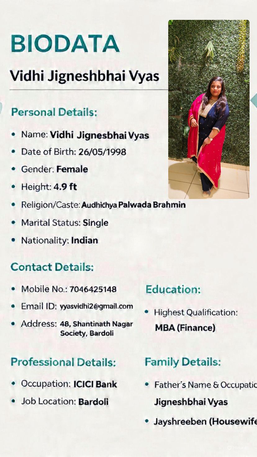 vidhi jigneshbhai vyas